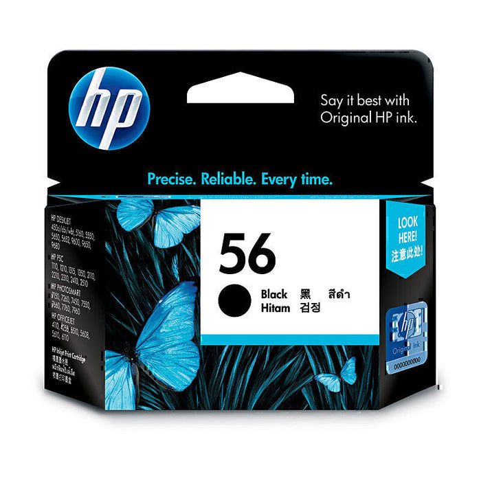 HP #56 Black Ink Cart C6656AA