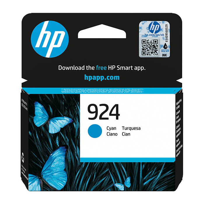 HP #924 Cyan Ink 4K0U3NA