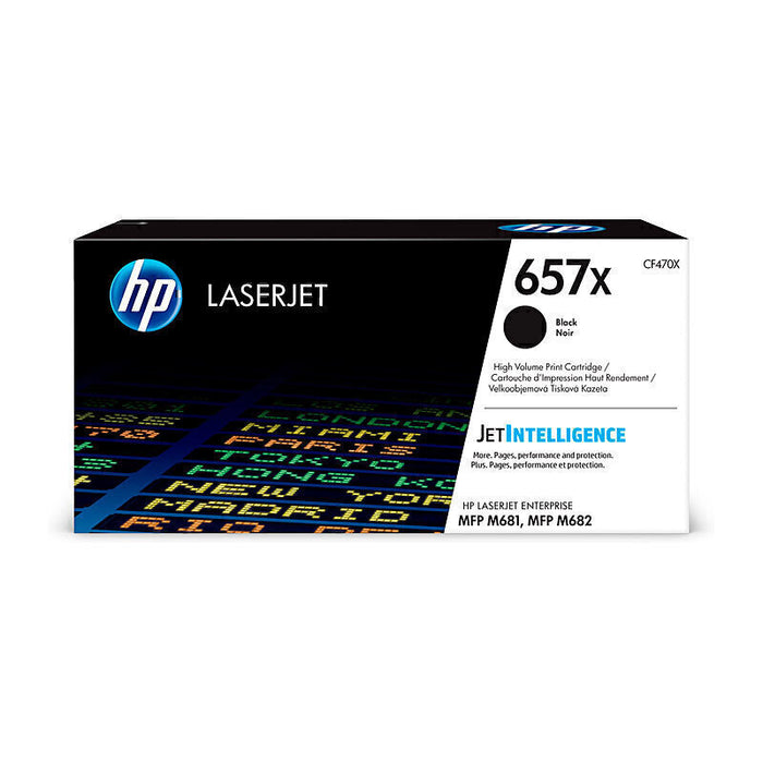 HP #657X  Black Toner CF470X