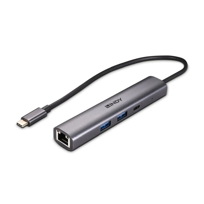 Lindy USB 3.2 Hub, Ethernet