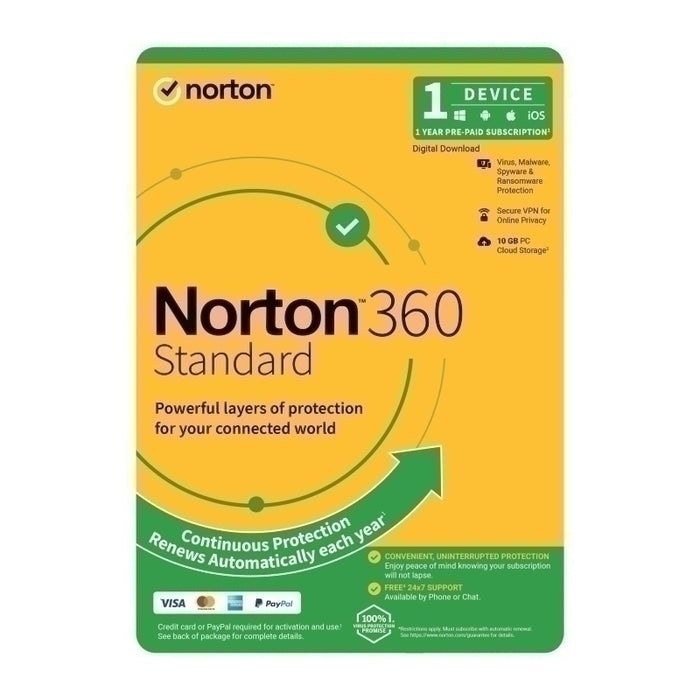 Norton 360 Standard 1U 1D 1Yr