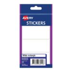 AV Wht Rect Sticker 34×76 Bx10